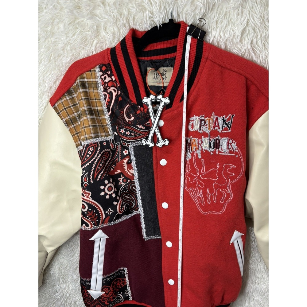 Tampa Bay Buccaneers Brand X Varsity Jacket Wool Size MEDIUM NWT - Picture 3 of 10